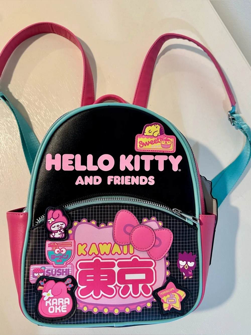 Hello Kitty and Friends Pink Teal Mini Backpack